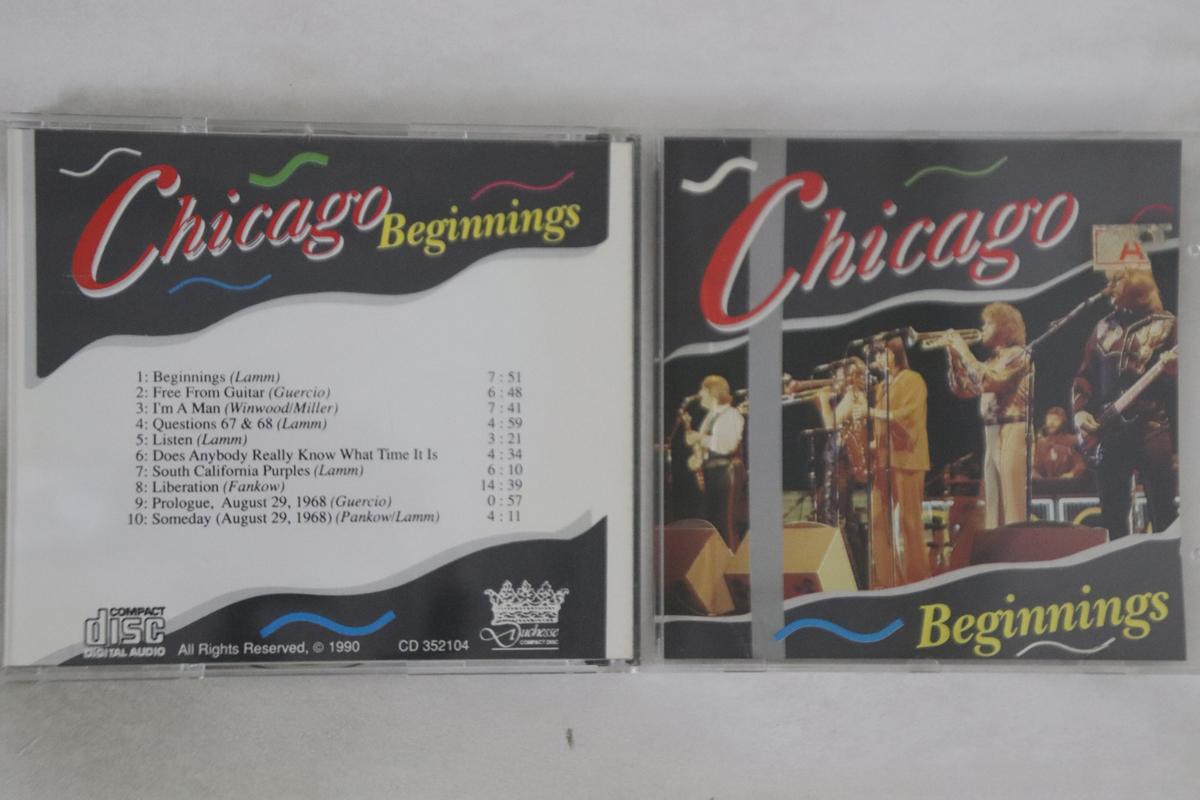 

CD CHICAGO - Beginnings CD35104 DUCHESSE 1990 Non Japan Rock Used