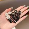 2/6Pcs Elegant Camellia Hair Clips Versatile  Side Bangs Barrettes With Floral Design For Stylish Hairdos Hair Accessory