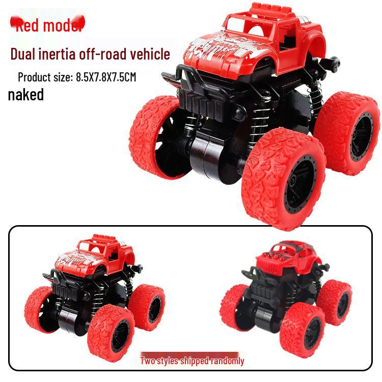 Off-Road Inertial Pull-Back Four-Wheel Drive Toy Car for Kids