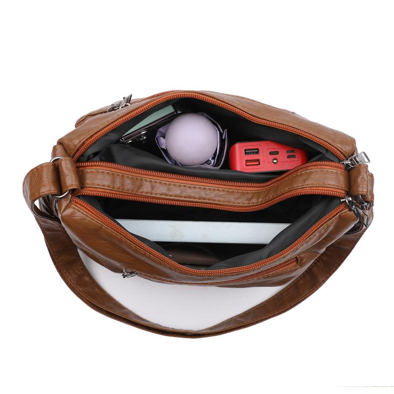 Multi-compartment Simple All-match Middle-aged and Elderly Mother's Large-capacity Casual Shoulder Crossbody Bag
