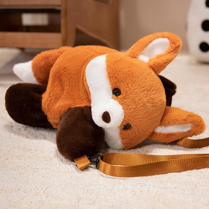 Süßes Tier Roter Panda Tasche Plüschtier Puppe Fuchs Puppe Mädchen Tasche Umhängetasche Geburtstagsgeschenk