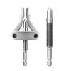 Drill-Driven Plumbing Extractors Tool with Internal Gripping Jawing for Broken Threaded Pipe and Fitting Maintenance