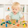 DIY Assembly Children Wooden Train Rail Signal Light Track Accessories Toy  Kindergarten