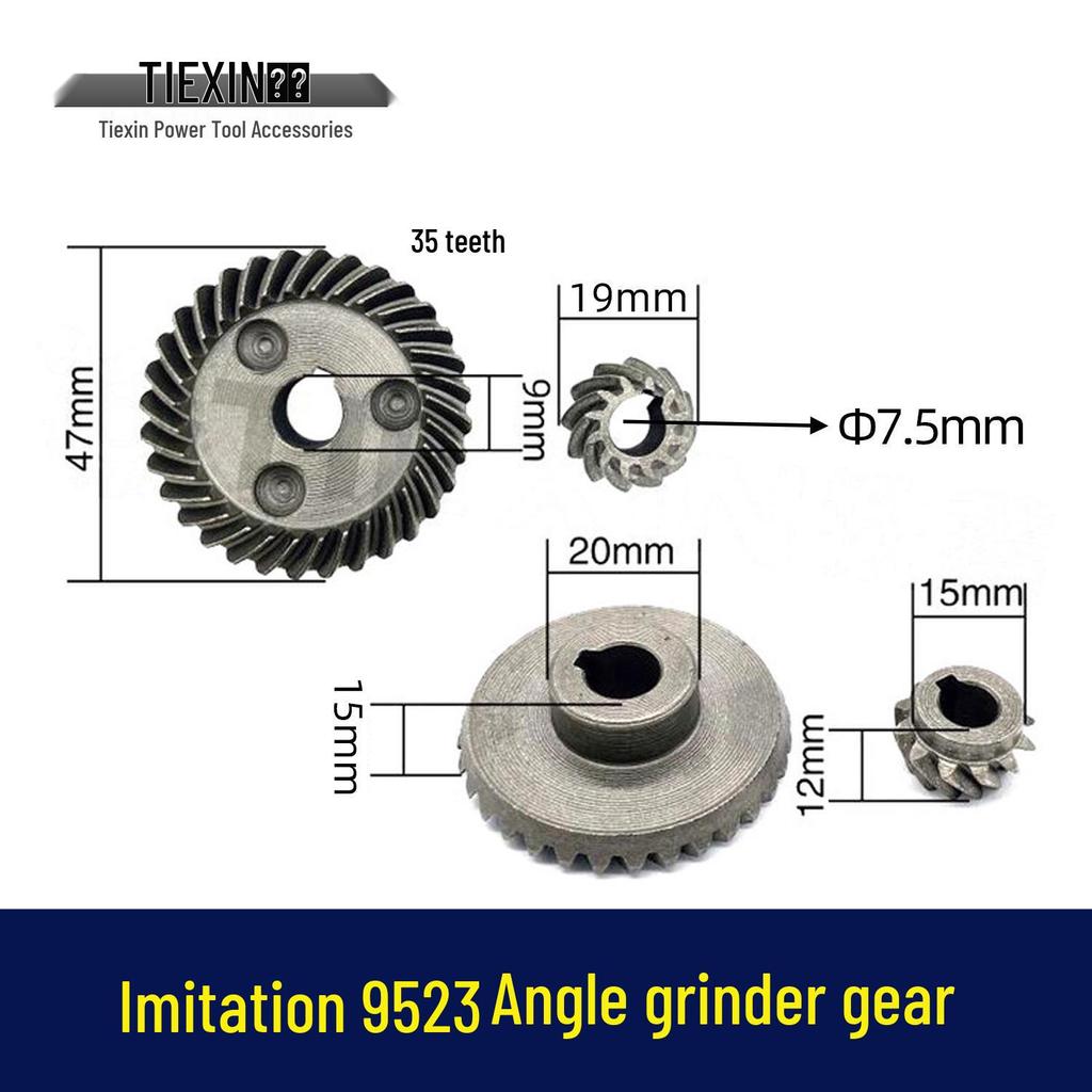 New 9913 Angle Grinder Head Gear Assembly, Pressure Plate & Shaft for 100 Type Polisher.