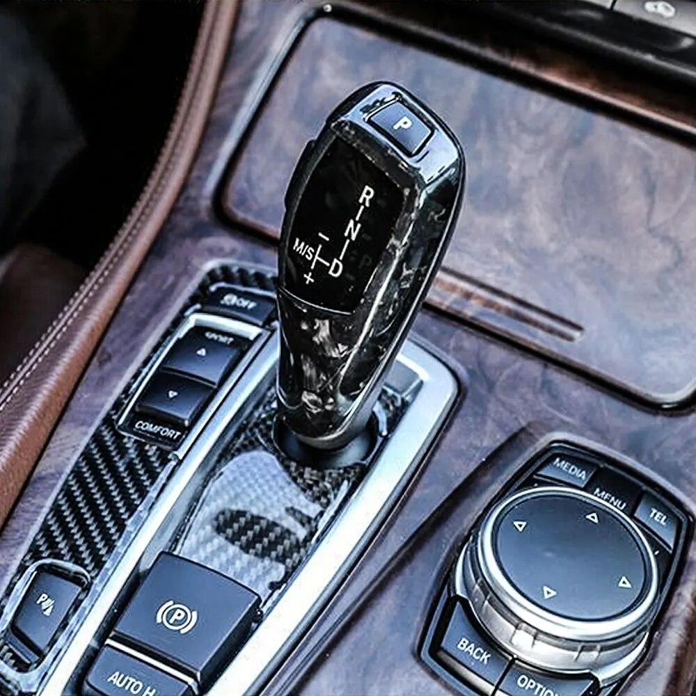 Forge Carbon Für BMW F12 F13 F10 F20 F30 F80 1 2 3 5 6 7 Serie M2 M3 m4 M5 X5M Auto Schaltknauf Kappe Abdeckung Aufkleber Panel Trim