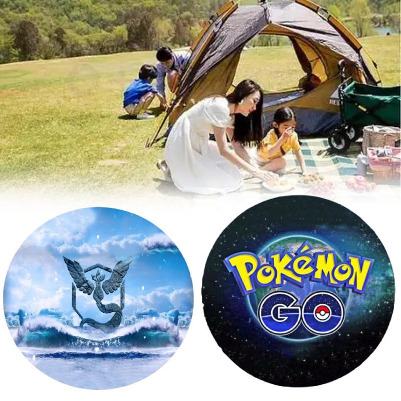 Pocket Monsters Printed Beach Towel Summer Large Round Picnic Blanket Yoga Mat