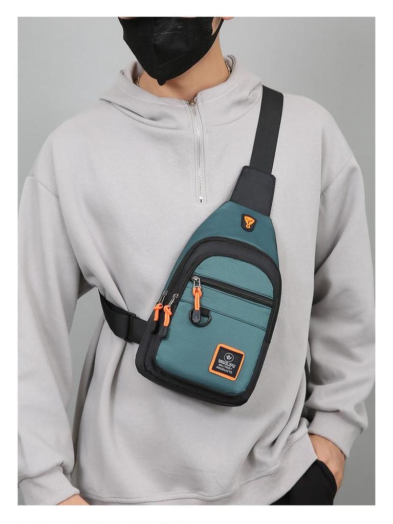 Men's Trendy Multi-Layer Crossbody Chest Bag - 2025 Wear-Resistant, Stylish, Portable Shoulder Backpack