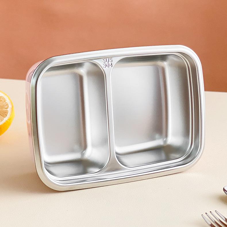 Divided Bento Lunch Box Detachable Lid Student Portable Large Capacity Sealed Lunch