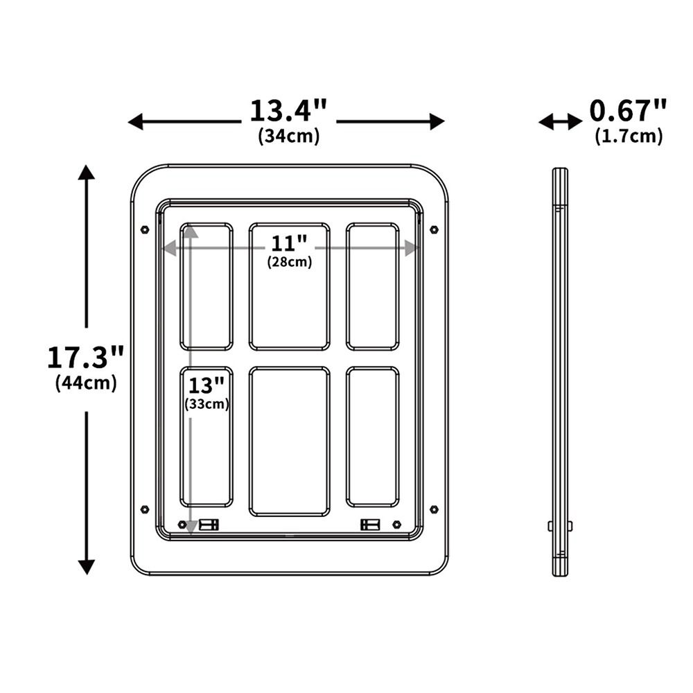 Magnetic Closure Pet Screen Door Free Entry Lattice Cat Door Hole Cats Window Gate  Screen Windows