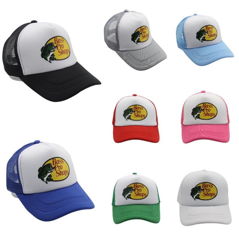 Shops Pro Bass Baseball Caps Sun Protection Mesh Breathable Outdoor Adjustable