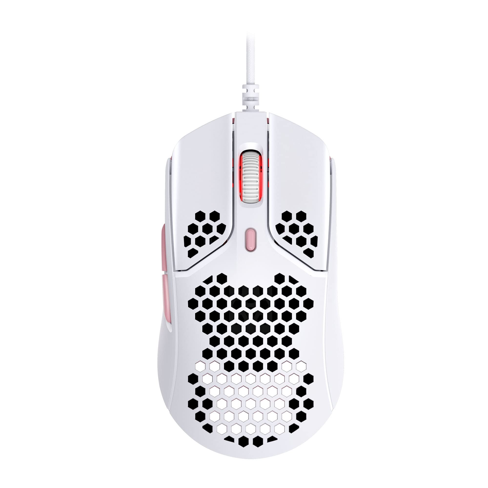 

HyperX Pulsefire Haste Gaming Mouse for Hexagonal Shell 60 4P5E4AA Gamers, Ultra-Lightweight Design, Grams, White, 2-Year Warranty, білий