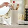 Hot Makeup Brush Storage Container with Dust-proof Belt Cover, Automatic Lifting Brush Bucket, Desktop Beauty Brush Storage Box