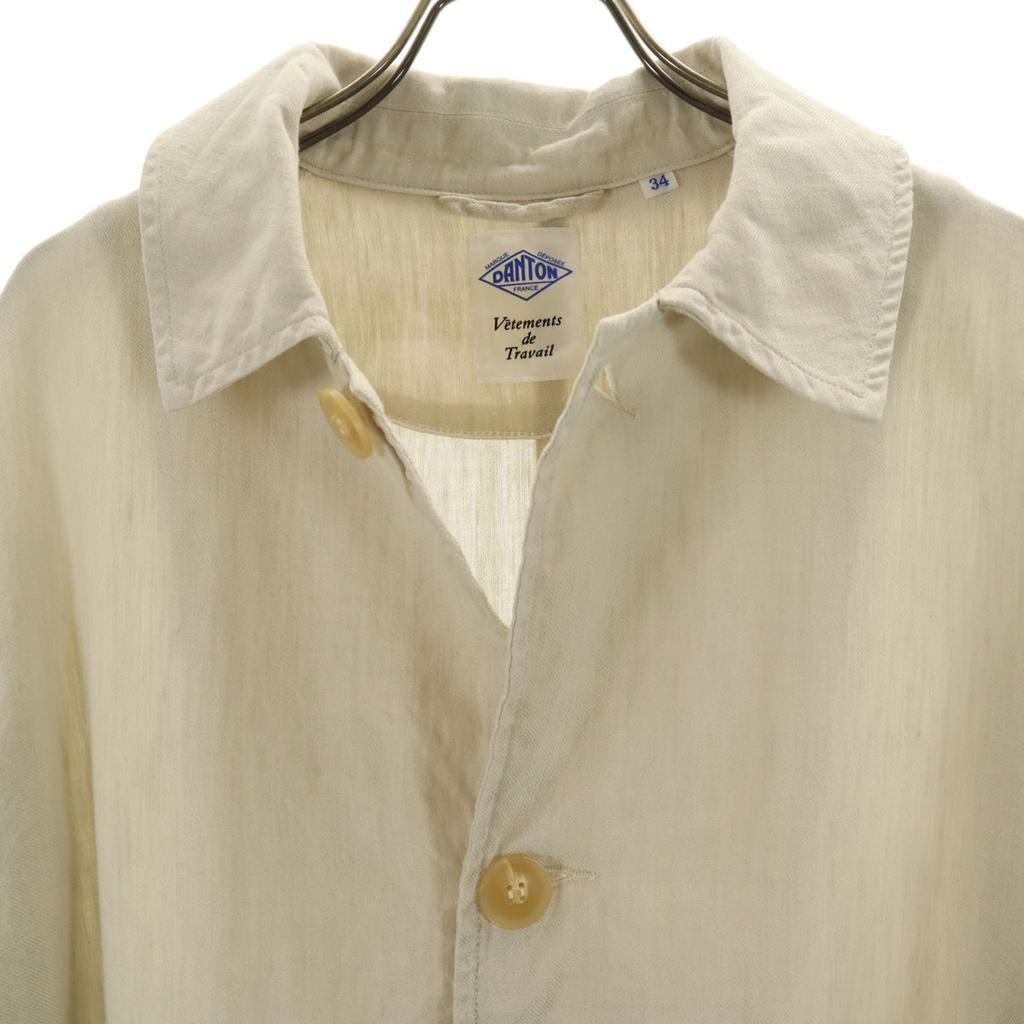 Danton Linen Blend Stainless collar coat 34 Gurege Women Used