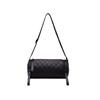 Zipper Lingge Cylinder Bag Round Bucket Bag Casual Pillow Bag  Lady