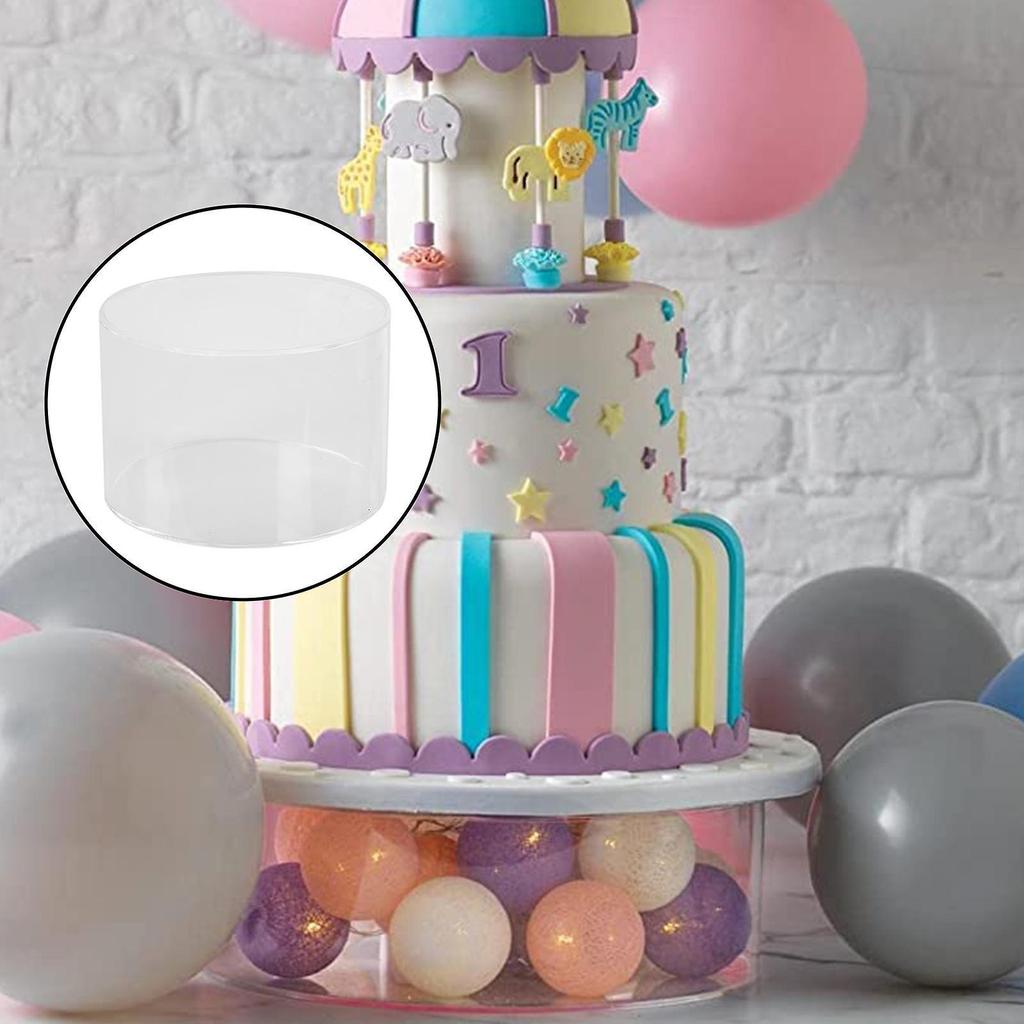 Clear Acrylic Cake Stand Cake Riser Cake Layer Cylinder Riser Display