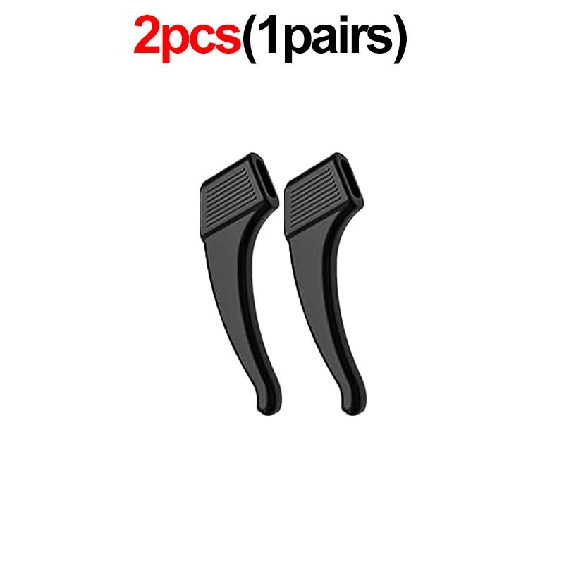 40Pcs Silicone Anti-slip Ear Hooks for Glasses Black Transparent Elastic Eye Glasses Retainer Holders Eyewear Accessories