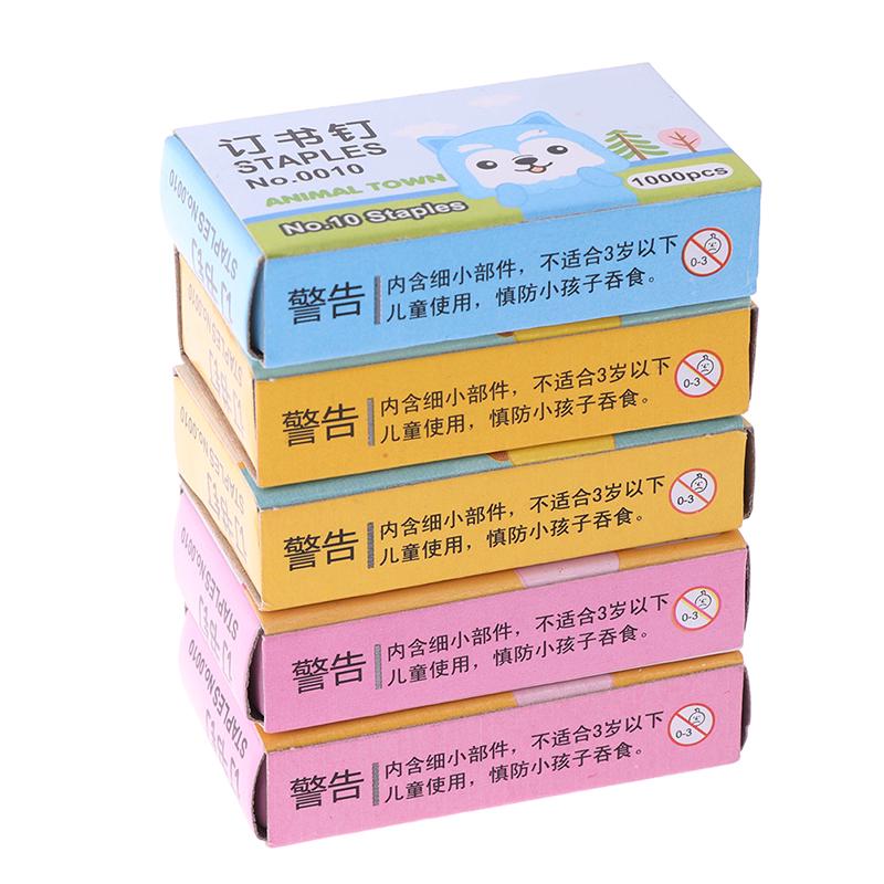 Mini Animal stapler and booking nails paperBinding school stationery supplie.dr