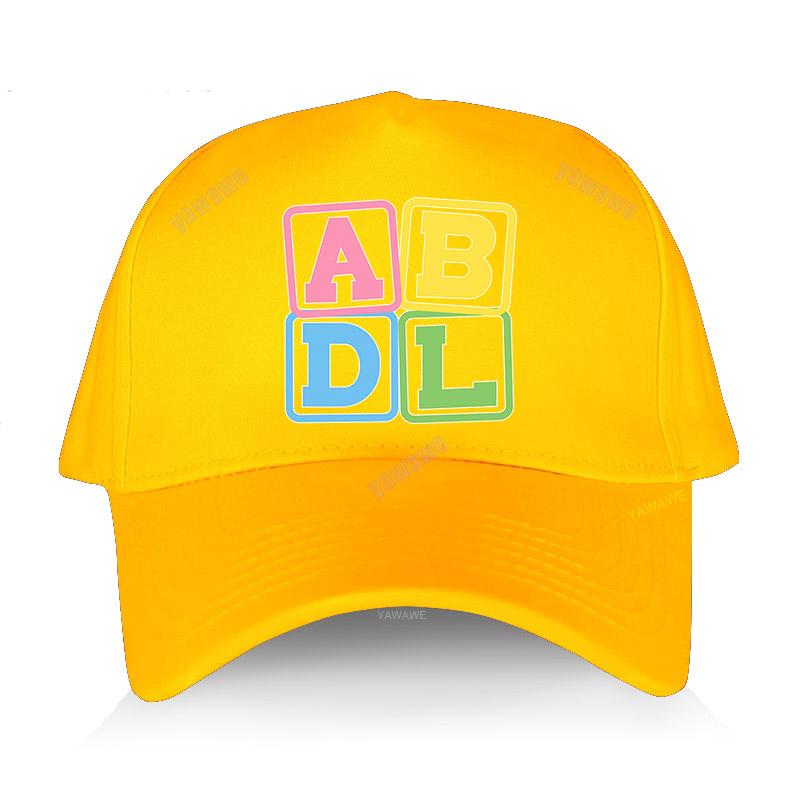 Cappello da sole estivo a tinta unita Carino Blocchi di lettere ABDL Pride Harajuku Divertente berretto da baseball Moda marca yawawe Cappello da pesca Hip Hop