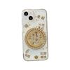 For Apple 17promax Rotating Money Phone Case for IPhone 16 Plus Fortune Gold Foil 14 Transparent Dropping Adhesive 15