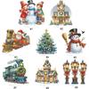 DIY Diamond Painting Tabletop Ornaments Kit 2D Flat Print Xmas Desktop Diamond Art Kits 5D DIY Diamond Art Tabletop Decorations