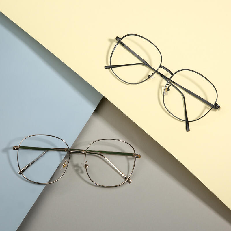 Oversized Simple Glasses Frame 67526 black