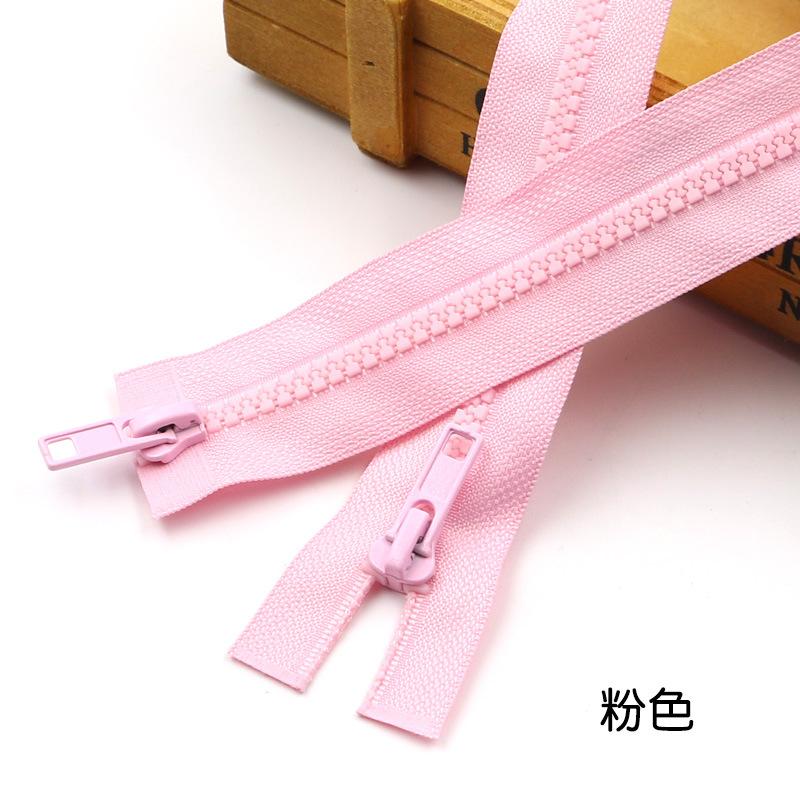 Color No. 5 Resin Double Head Open Tail Zipper Clothing Accessories Down Jacket Clothes Jacket Zipper Diy Accessories