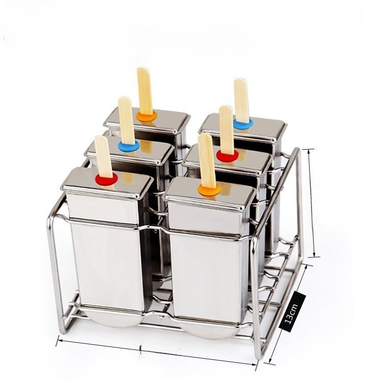 Modern Stainless Steel Ice Molds With Dual Slots For Home Use And Commercial Freezing