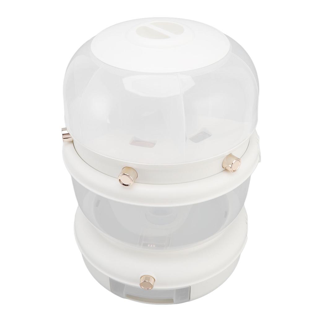 9kg Double Layer Rice Storage Container 6 Grid Rice Dispenser Pressed Rotatable Sealed Dry Food
