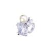 Super Flash 5A Zircon Pearl Without Ear Piercings, Ear Clips, Women's Ear Bone Clips, Earrings, Temperament Ears