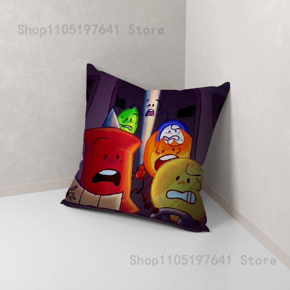 Bfdi Битва за Остров Мечты Наволочка Для Декора Дивана Автомобиля Офиса Комнаты Печатная Наволочка Декорации и Защита 12x12Inch