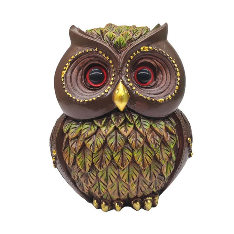 

Resin Owl Statue Desk Ornament Home Decoration Friends Gift