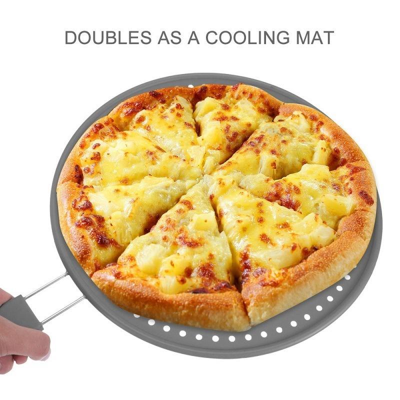 Silicone Handle Oil Filter Oil Separator Kitchen Splash Screen Heat-resistant Oil-proof Pot Cover Drain Plate Cover Kitchen Tool