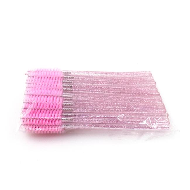 Disposable Mascara Wand Custom Crystal Disposable Mascara Lash Brush and Spoolies Lash Brushes