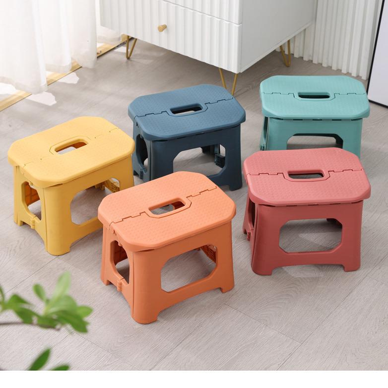 Modern Simple 2023 Folding Portable Outdoor Plastic Stool Bench
