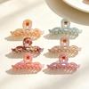 Hair Claw Large Wave Design Back Head Hair Clip Anti-slip Teeth Strong Grip Shark Hair Clip Versatile Hair Accessory