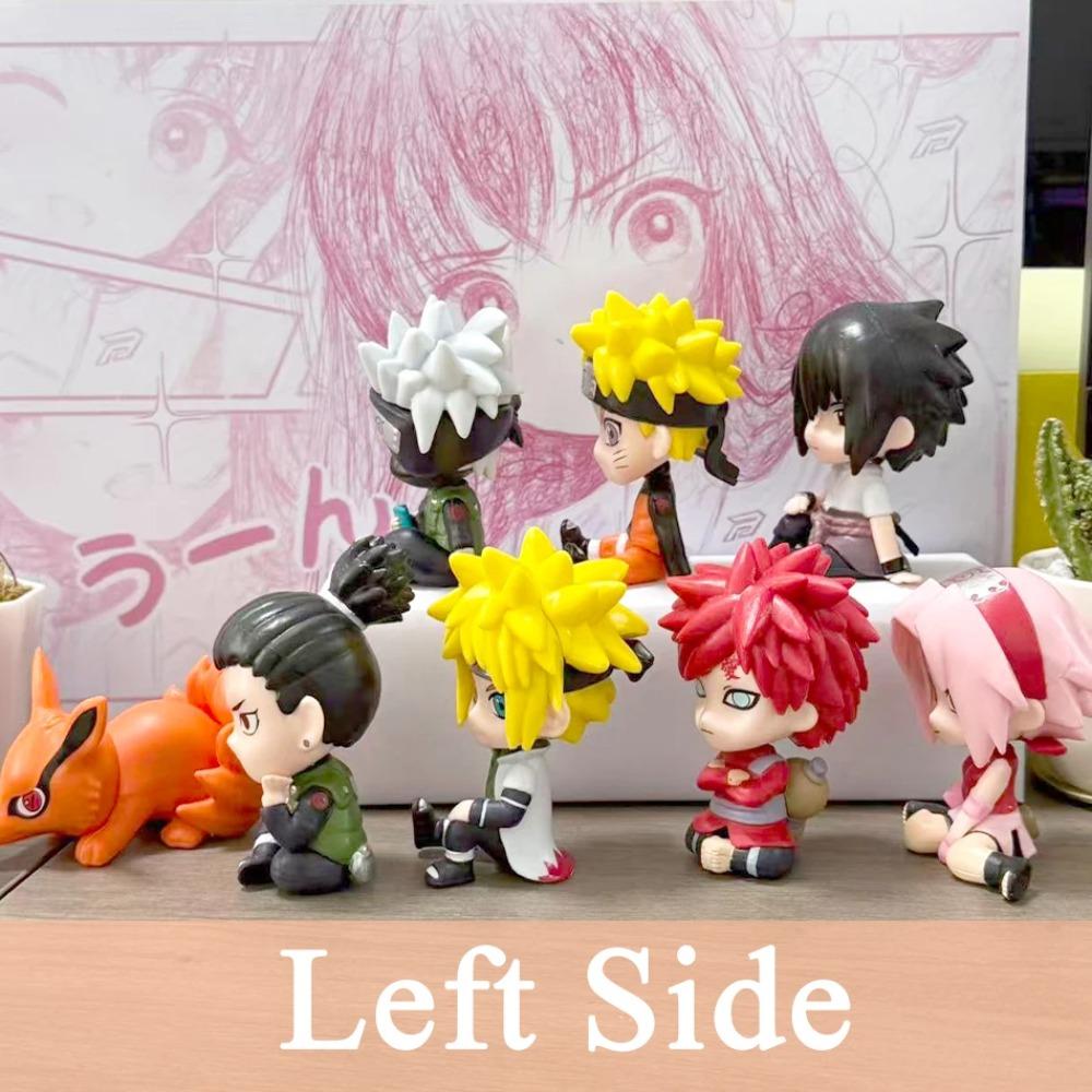 8er Set Anime Naruto Figur Kakashi Sasuke Uchiha Itachi Gaara Haruno Sakura Action Figur Q Version PVC Modell Kinderspielzeug Geschenk