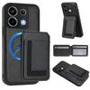 For Xiaomi Poco X6 5G/Xiaomi Redmi Note 13 Pro 5G Magnetic Case TPU+PU Leather Phone Back Cover with Detachable Card Holder