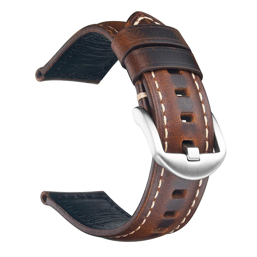 Watchband 20mm 22mm Quick Release Soft Strap Black Buckle and Silver Buckle Women&Men Watch Bracelet Accessories