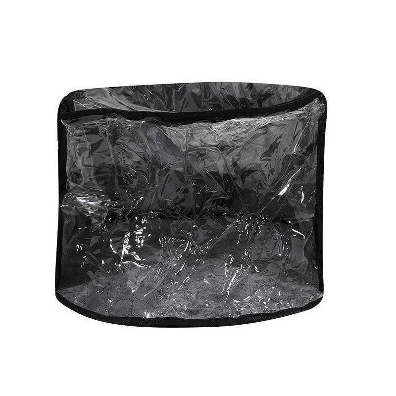 Foldable Wide Brims Hat Organizer Bag with Carrying Handle Oversized Clear Hat Case for Closet
