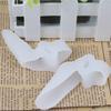1/2Pairs Silicone Gel foot fingers Two Hole Toe Separator Thumb Valgus Protector Bunion adjuster Valgus Guard feet care
