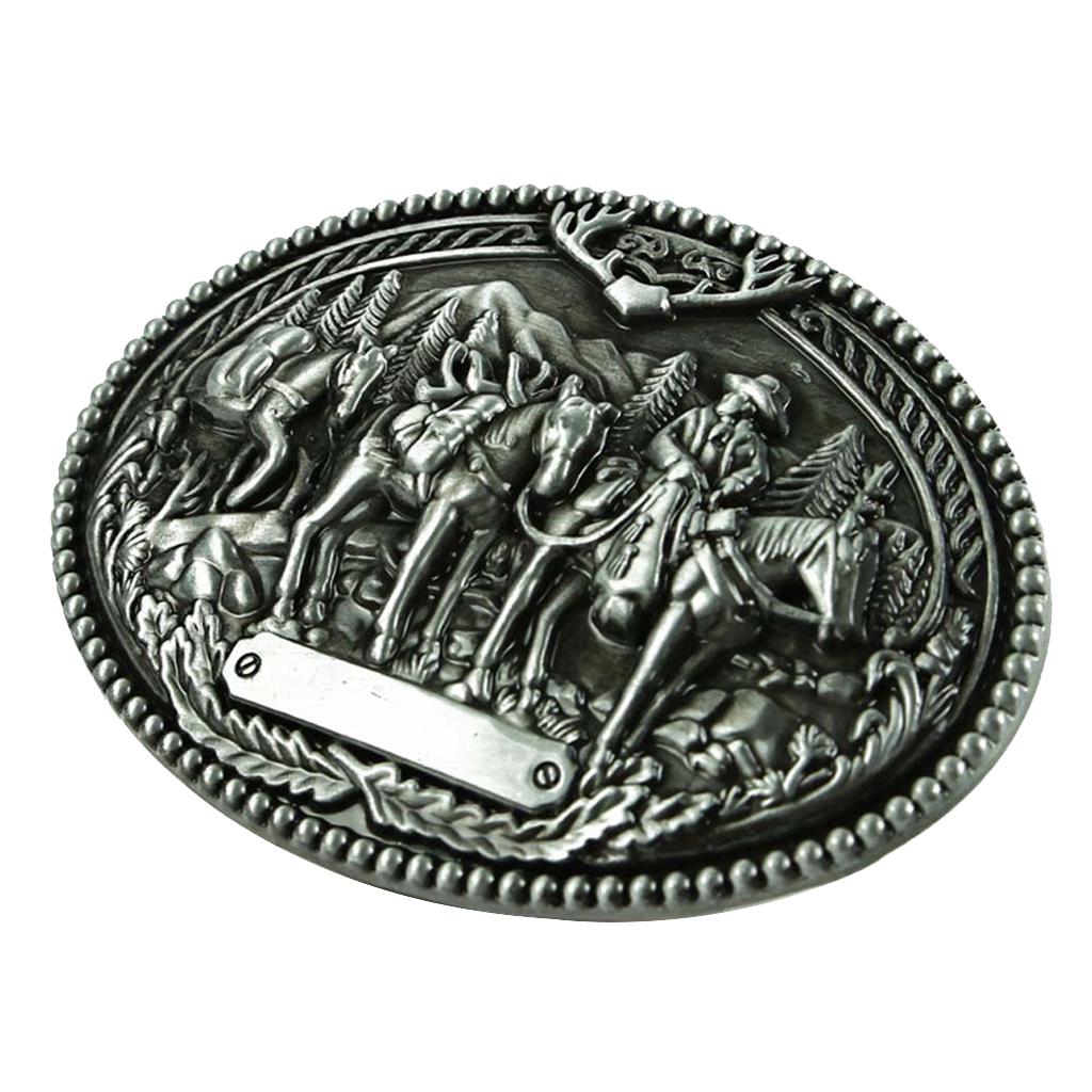 Vintage Western Cowboy Zinc Alloy Large Retro Pattern Belt Buckle For Men Vintage Western Cowboy Zinc Alloy Large Retro Pattern Belt Buckle For Men