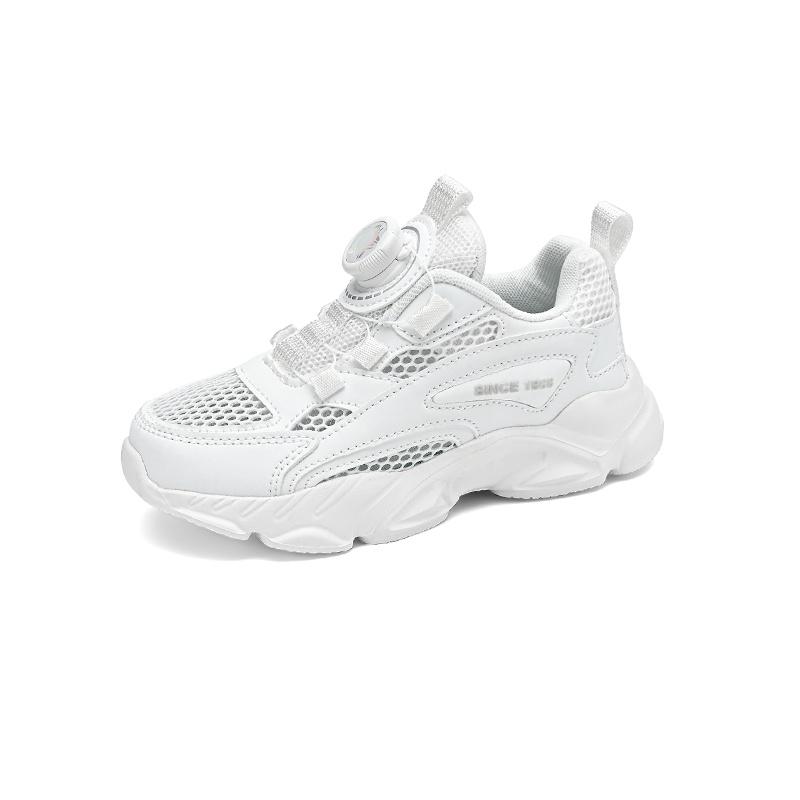 

Children s Fashion Quick Lacing ports Shoes Boys Running Shoes Black White School Tennis SneakersLightweight Mesh Outdoor Shoes 40