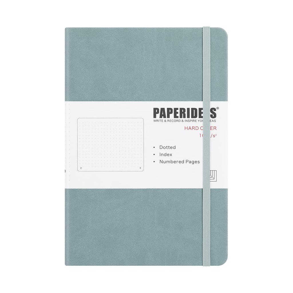 PAPERIDEAS A5 Hardcover Fog Notebook, (Dot, Blue)