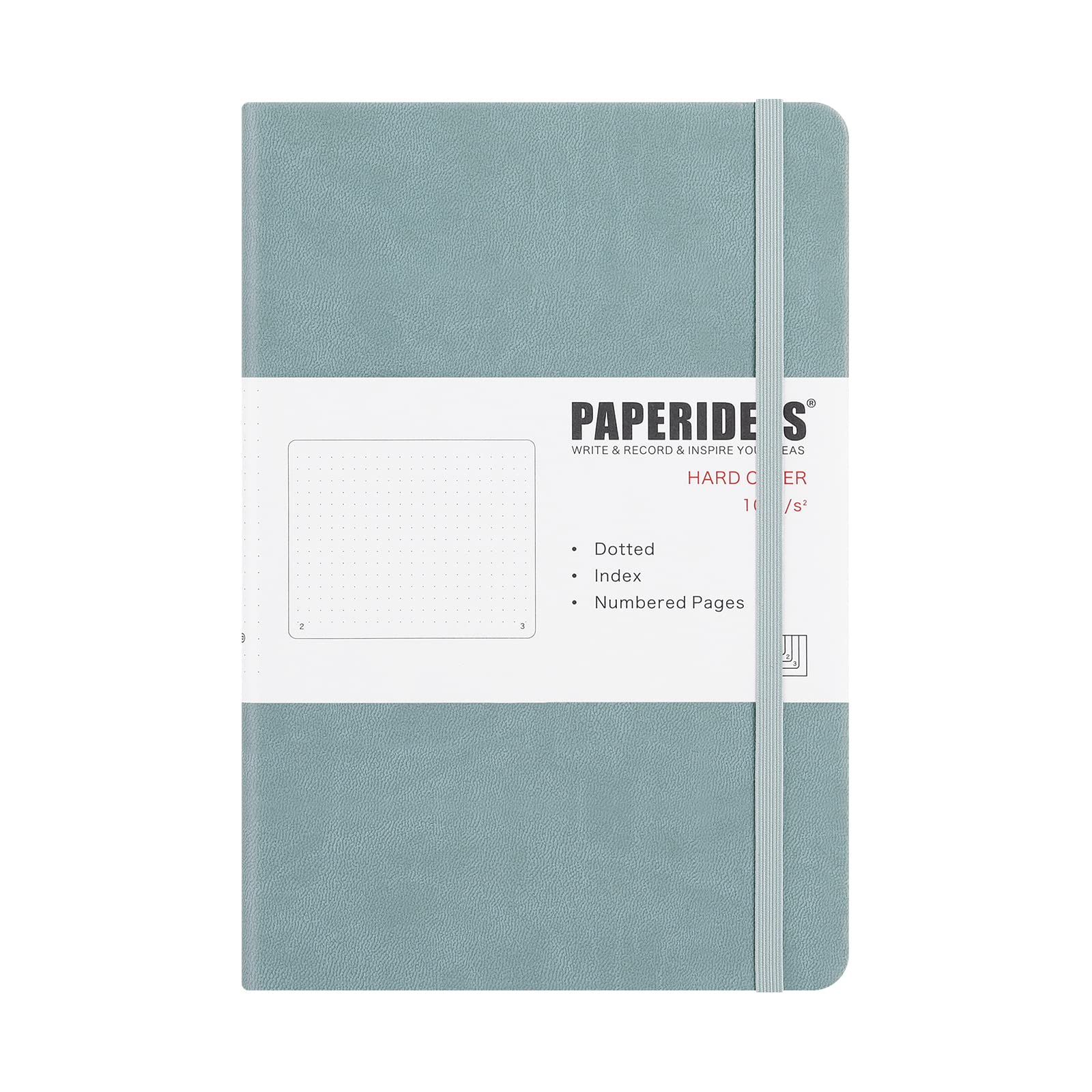 

PAPERIDEAS A5 Hardcover Fog Notebook, (Dot, Blue)