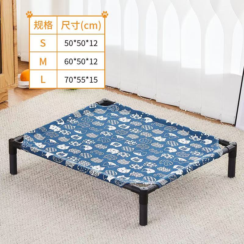 Elevated Pet Bed Dog Cat Folding Pet Camping Bed Cat Dog House Portable Removable Washable Four Seasons Cats Kennel Puppy Beds