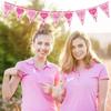 Paper Breast Cancer Backdrop Banner Single Side Breast Cancer Awareness Flag  Charity Activities
