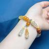 Gold Silk Jade Multi-Treasure Gourd Bracelet: Simple, Versatile, Fashionable, and Exquisite Unisex Strand.