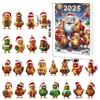 Advent Countdown Calendar Chicken Ornaments 24 Day Of Vacation Advent Calendar Pendant Christmas Tree Cartoon Chicken Decoration