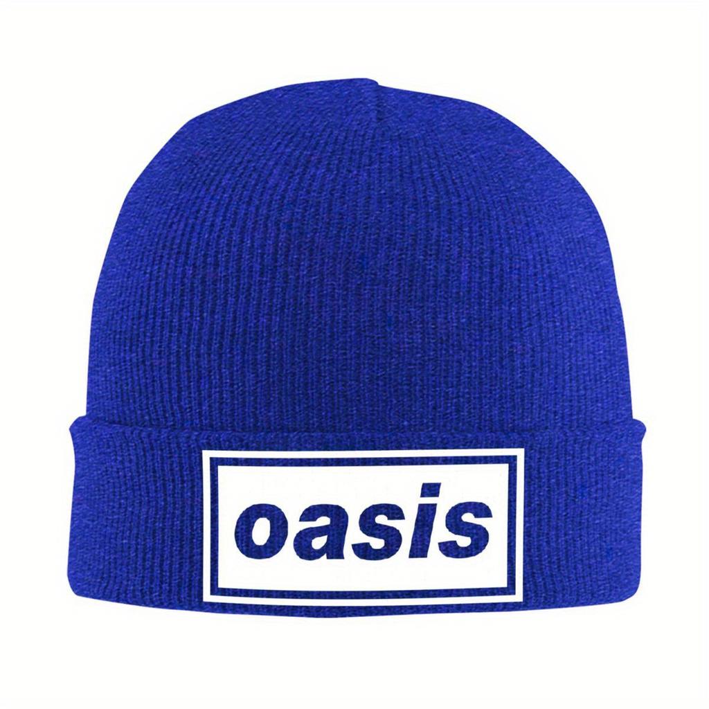 O-Oasis Logo Knitted Hat Women's Men's Beanies Winter Hats Acrylic Hip Hop Caps