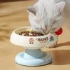 Stainless Steel Pet Bowl Non-Slip Durable Cat Food Bowl Dog Bowl Protects Cervical Spine for Kittens And Dogs